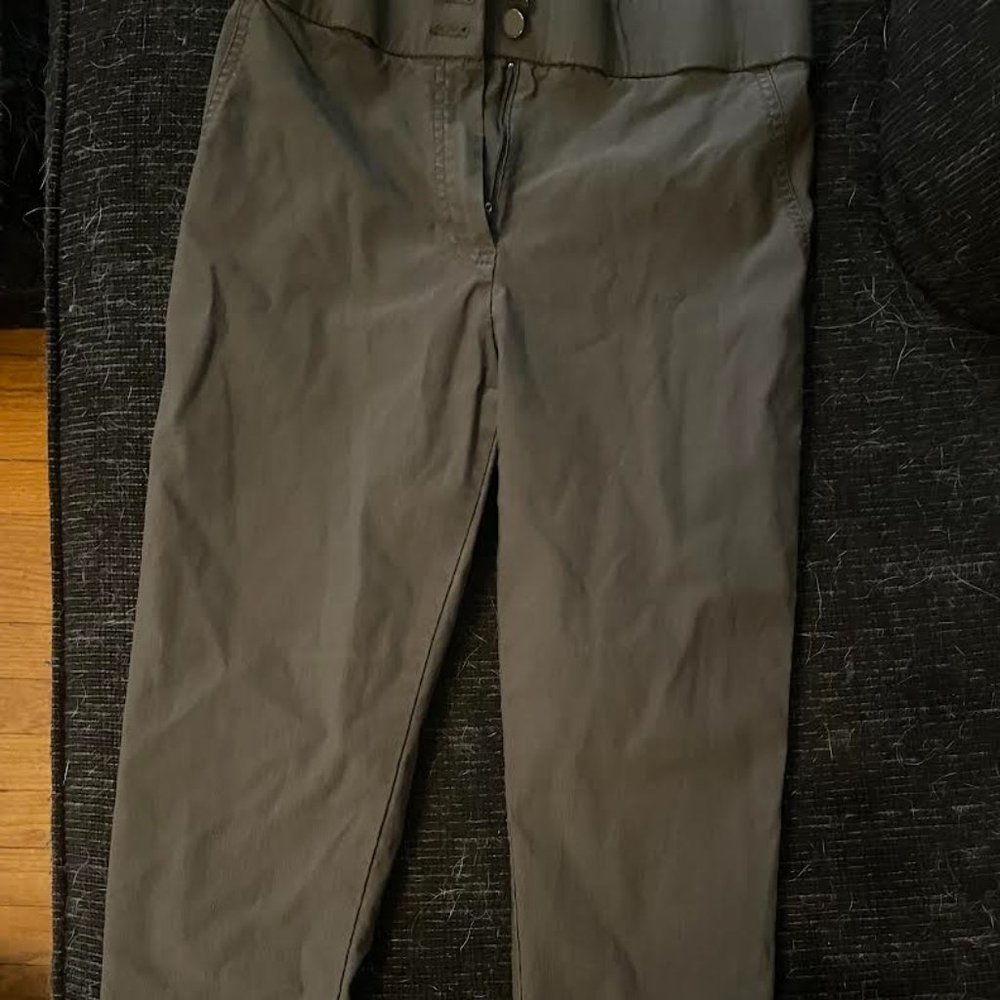 Primark size 6 green straight leg pants